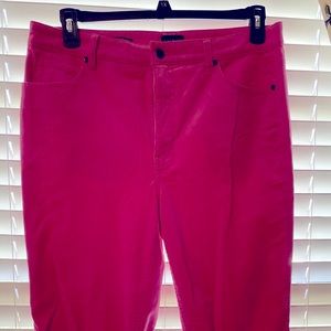 Pink corduroy pants, size 12.